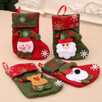 Christmas stocking with snowman design for festive home decoration