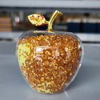 Christmas Eve crystal ornament with luminous faceted finish