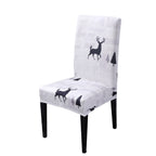 Christmas Elk Chair Cover - Universal Elastic Fit - Christian Home Decor