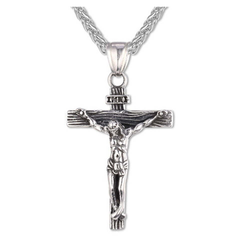 Packaged cross pendant necklace ready for gift giving