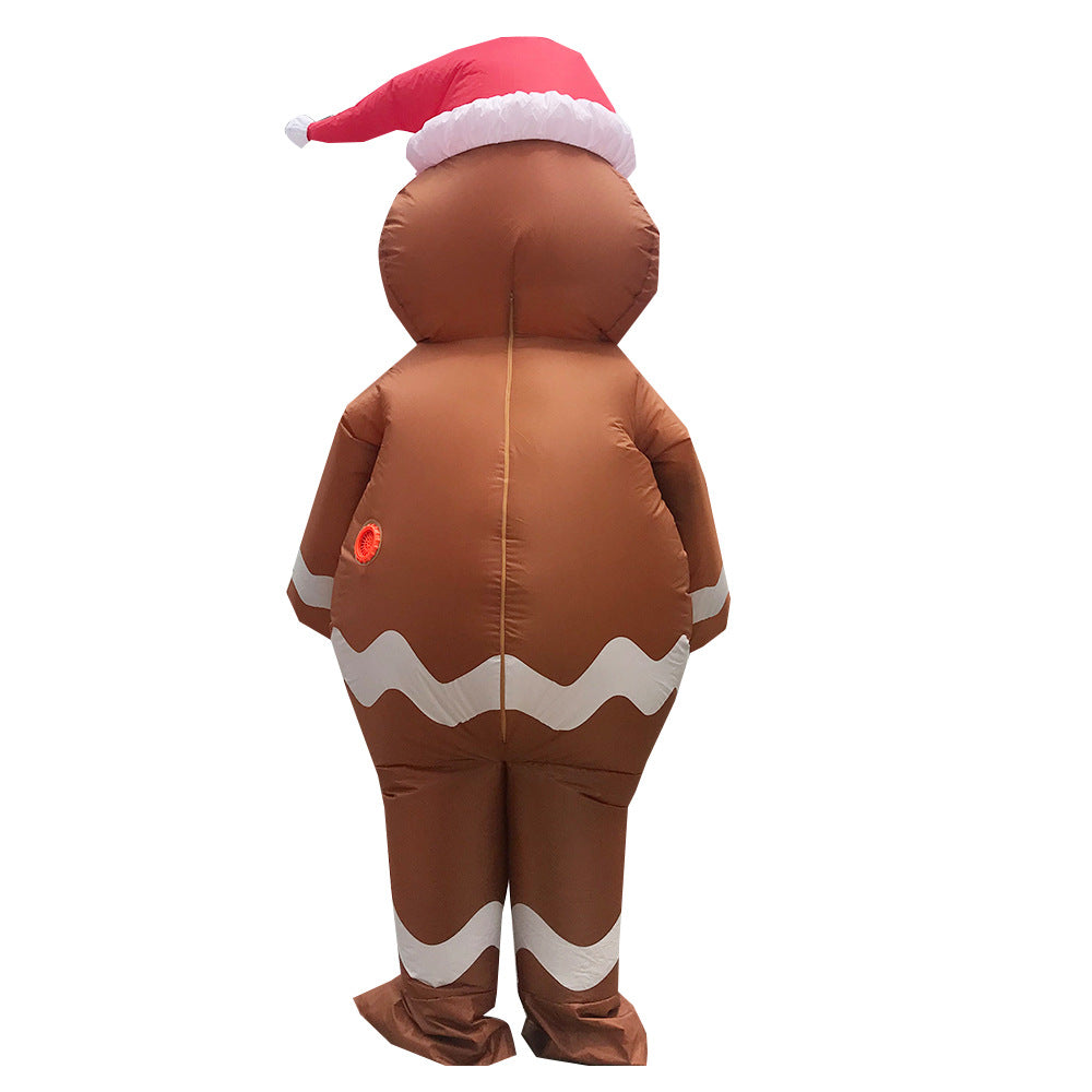 Gingerbread man cloth decoration hanging for Christmas Eve display