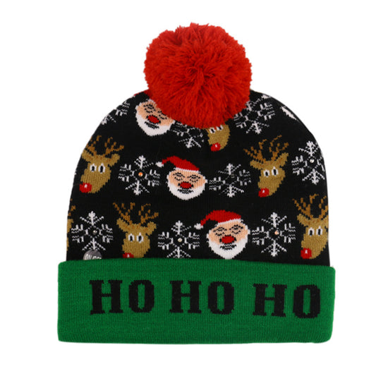 Festive Christmas hat with warm LED glow