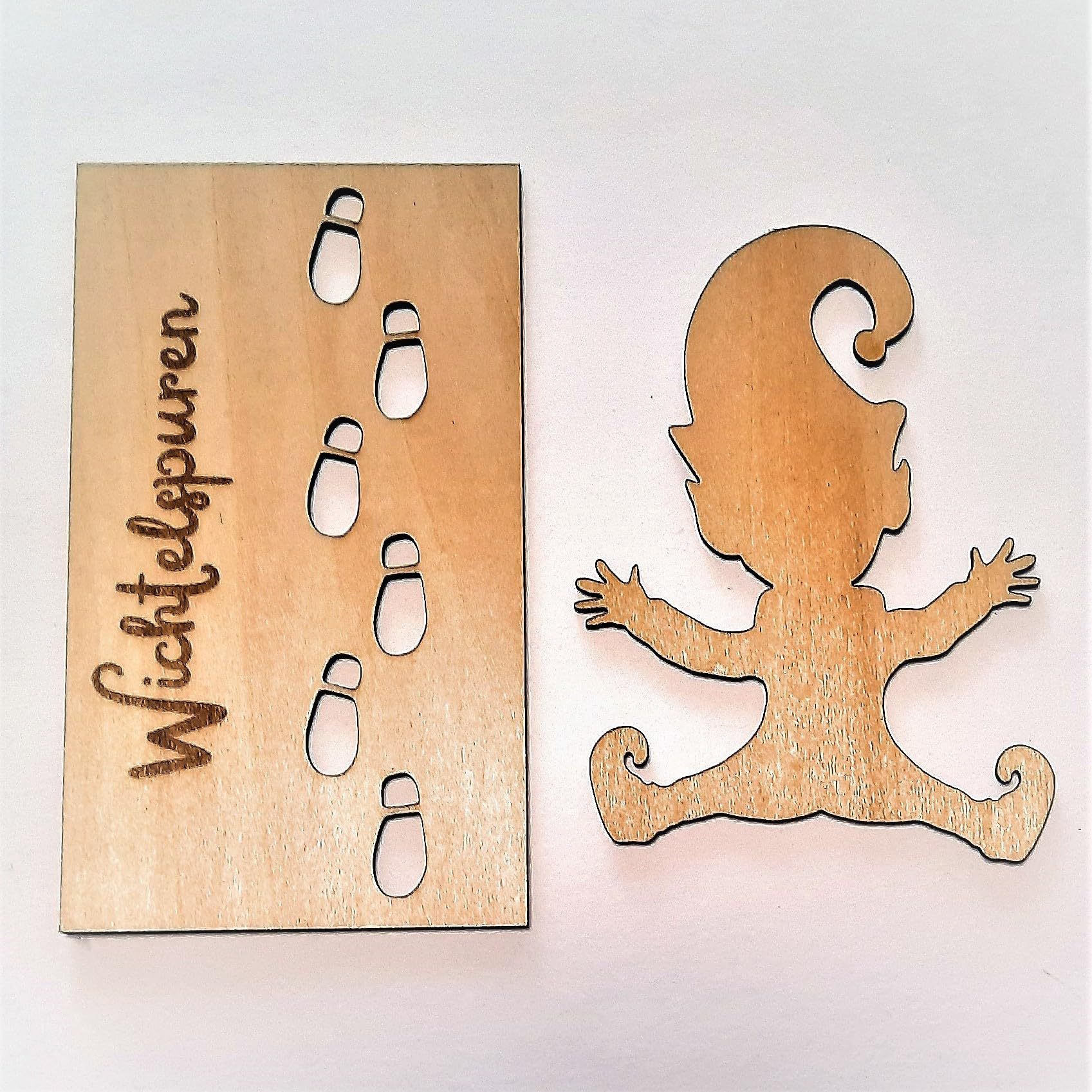 Wooden villain character shape Christmas decoration