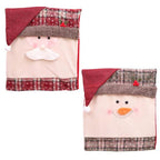Christmas chair cover with Santa hat decoration