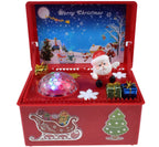 Electric Lift Christmas Music Gift Box showing decorative details