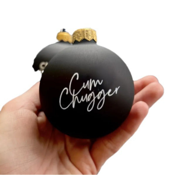 Black Christmas Ornament - Funny Plastic Holiday Decor - Christian Home Decor