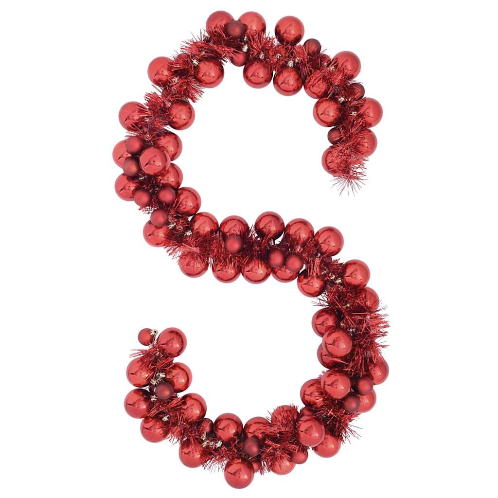 Christmas bauble garland in black offering modern holiday aesthetic