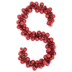 Christmas bauble garland in black offering modern holiday aesthetic