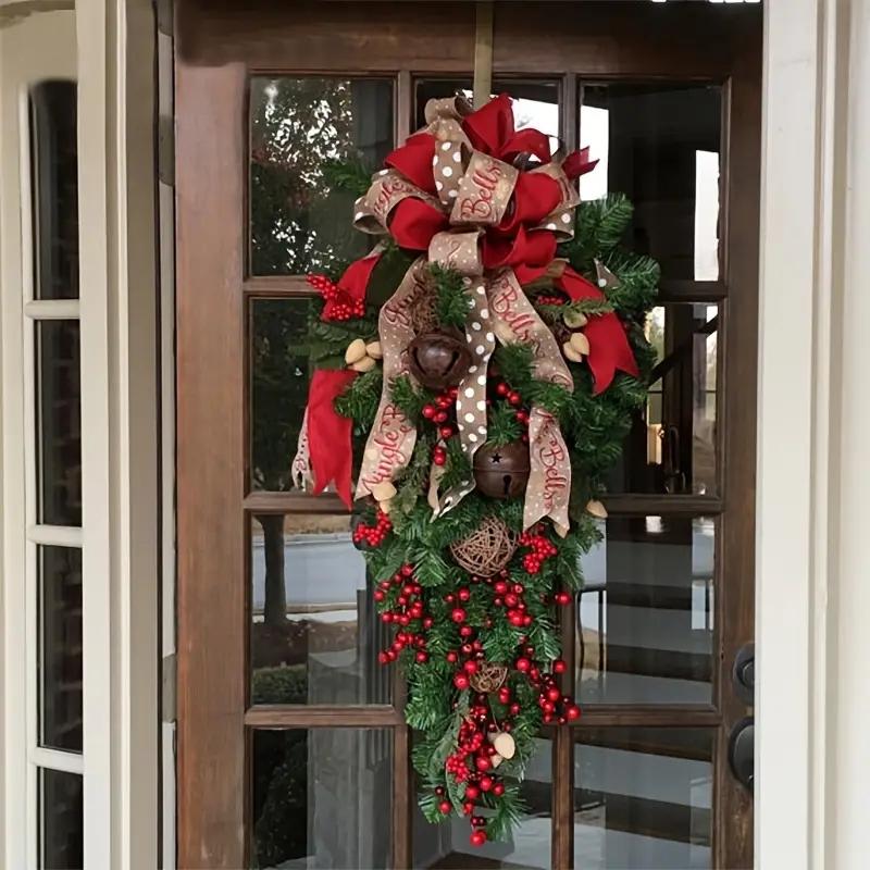 Holiday door hanging with Christmas design