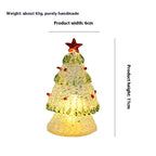 Handcrafted Christmas tree ornament with wire drawing detail