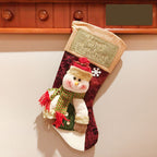 Cozy Christmas stocking ready for filling with holiday gifts and treats