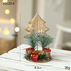 Golden star candlestick wrought iron decoration for Christmas windows