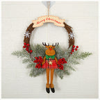 Christmas wreath arrangement suitable for window or door decoration