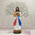 Holy family resin figurines for Christmas and Advent decor