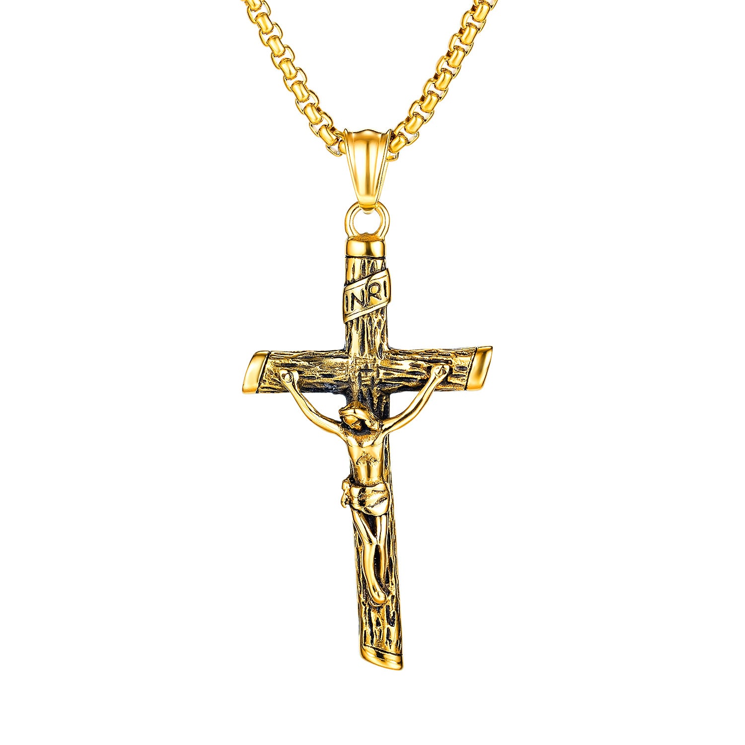 Religious pendant necklace showcasing Christian faith symbolism
