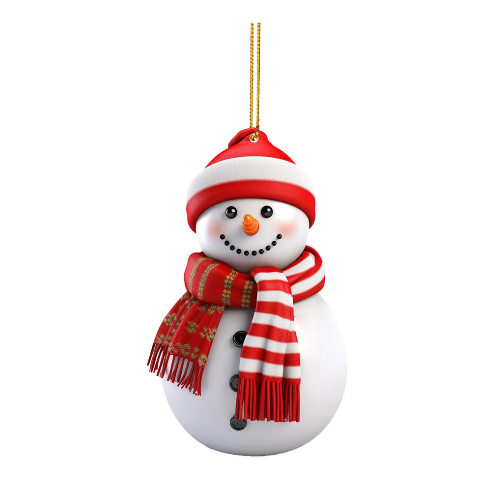 Festive snowman decoration on display