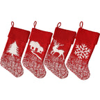 Holiday hanging stocking in durable nylon material