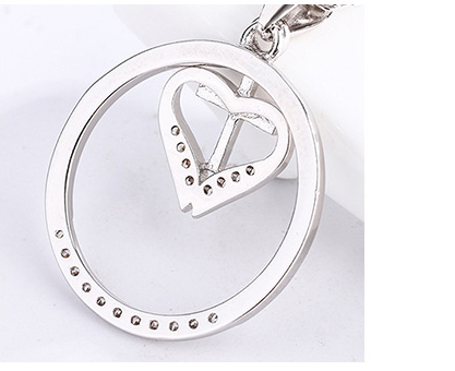 Jesus Love Cross Heart Pendant - Christian Jewelry Secondary image