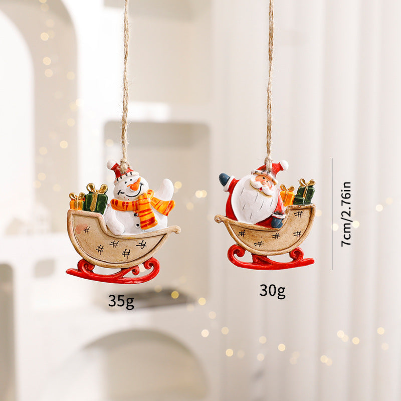 Resin elk Christmas ornament capturing the magic of holiday decorating - Christmas decor