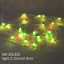 Copper wire Christmas string lights with LED holiday motifs for festive home decoration