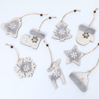 Wooden Christmas tree pendant variant brings festive cheer and seasonal wonder to your holiday decor