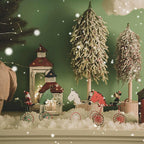 Green old man whimsical Christmas decoration