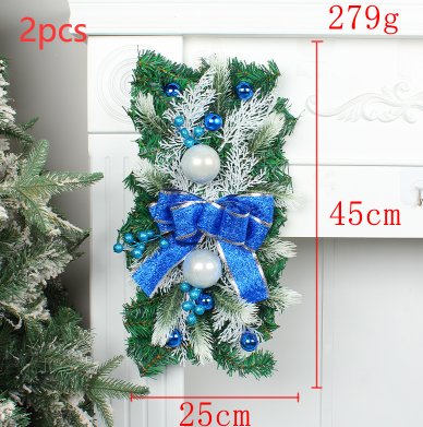 Glowing Upside Down Christmas Tree Door Curtain Hanger - Christian Home Decor