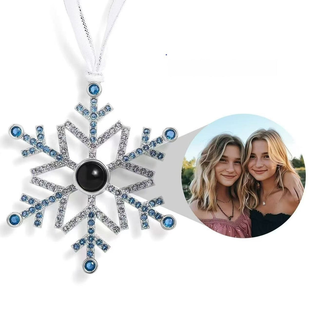 Gold-tone snowflake pendant necklace for Christian gifts
