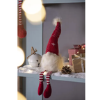 Set of 2 tall festive gnome figurines ready for holiday gift giving