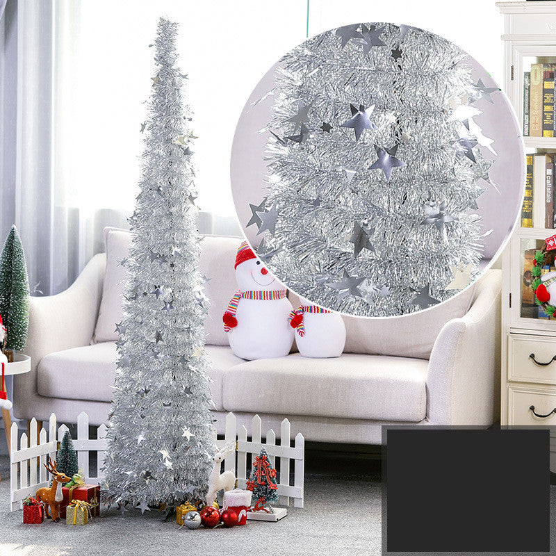Festive Christmas garland with decorative bow for window or wall display