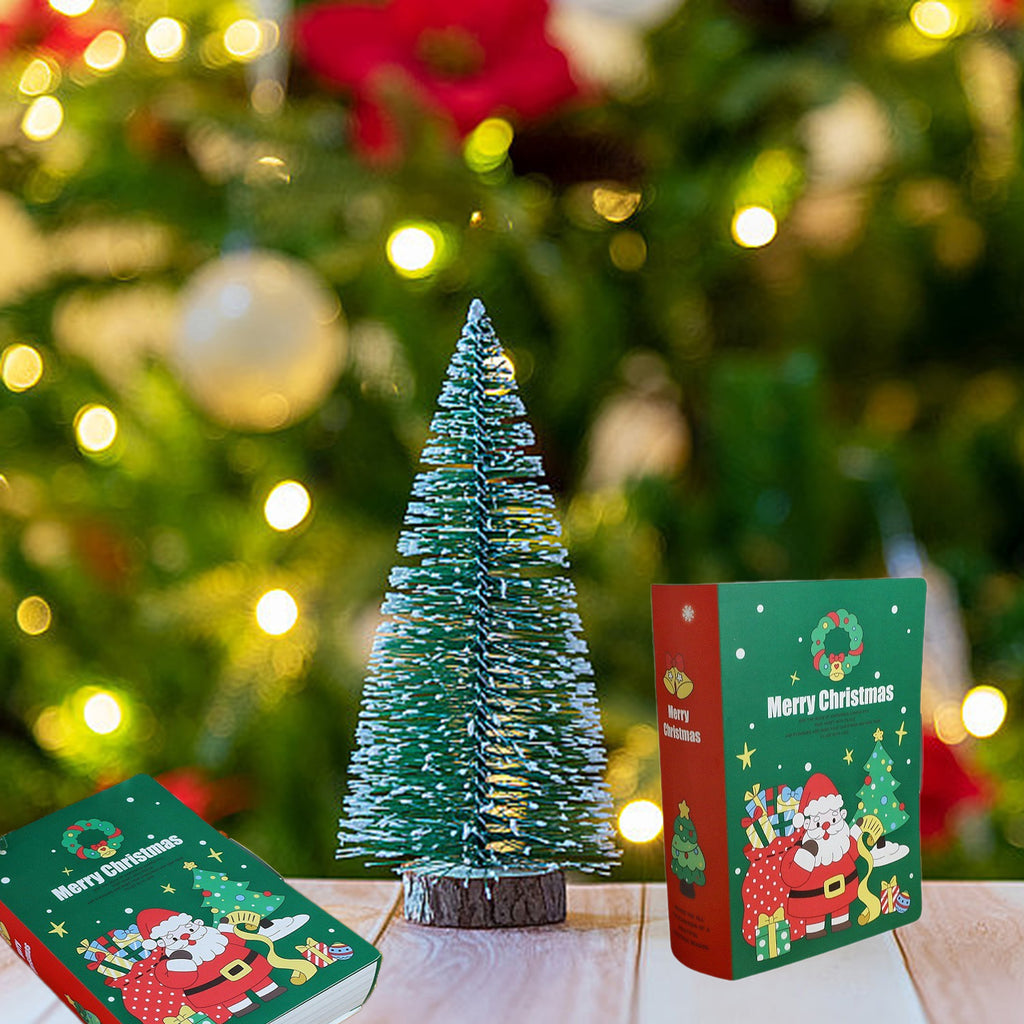 Holiday party favor boxes in storybook design