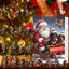 Christmas Countdown Pet Pendant Decoration with festive holiday design