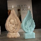 Silicone candle making mold for faith-based crafters