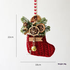 Red snowflake pattern Christmas stocking for faith-filled celebrations