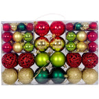 Christmas decoration balls in blue and silver hues