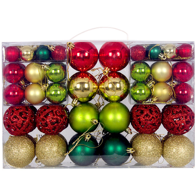 Christmas decoration balls in blue and silver hues