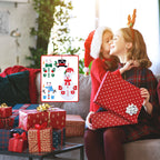 Set of felt Christmas decorations including snowman shapes and accessories