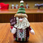 Flannel snowman Christmas decoration with faith-inspired design - Christian home decor
