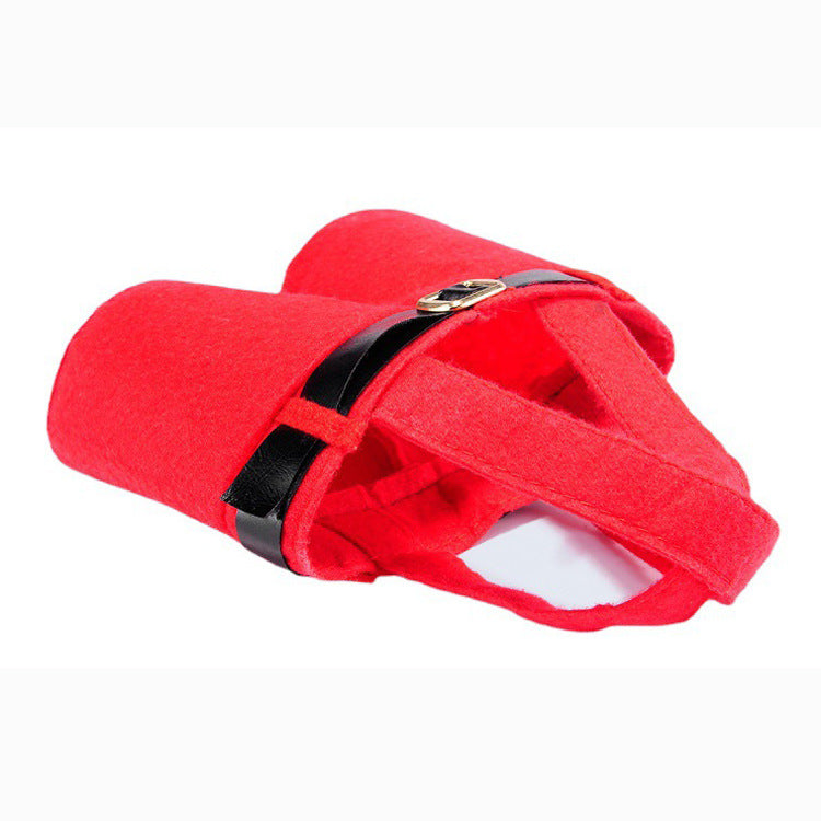 Holiday Christmas candy bag in pastoral style for festive celebrations