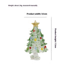 Handmade colored glaze Christmas tree glass ornament for holiday decor
