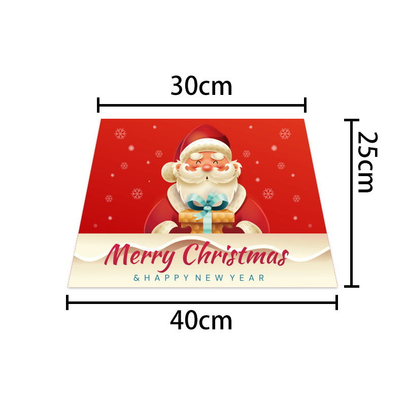 Christmas ornament collection with tree skirt centerpiece