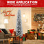 Flocked PVC pencil Christmas tree with snow-dusted branches