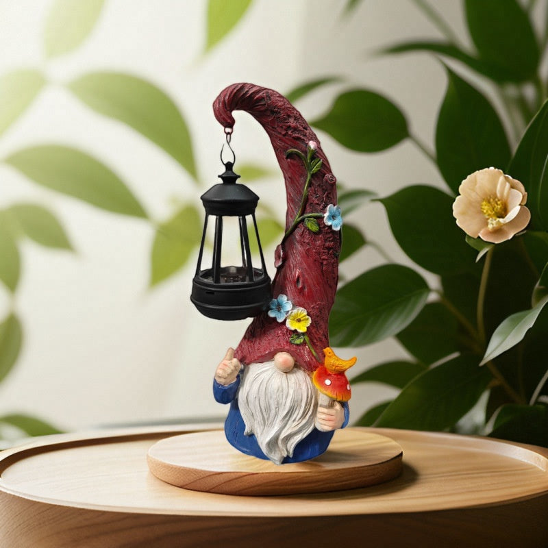 Resin Christmas lamp with warm glowing light effect