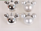 Crystal deer ornament charm with rainbow shimmer finish - Christmas Ornament Set