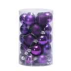 Colorful 4cm Christmas ball ornaments for tree decorating