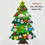 Handmade felt Christmas pendant ornament kit close-up detail view