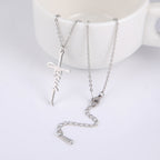 Jesus Cross Pendant Necklace - Christian Jewelry - Christian Jewelry