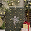 Set of 4 transparent acrylic angel Christmas ornaments with ribbon hangers