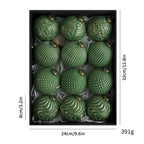 Antique green Christmas ball ornament for Christmas tree
