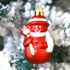 Set of 90 Christmas tree ball ornaments displayed in festive arrangement
